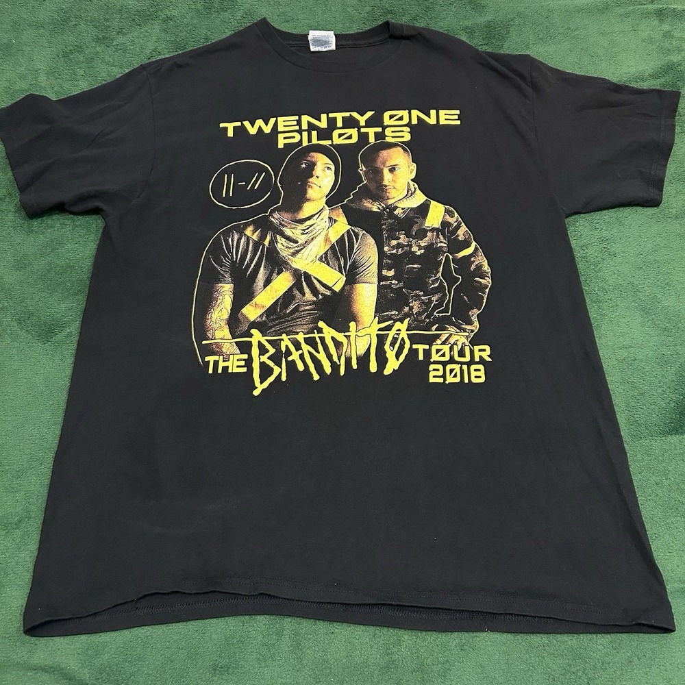 Twenty One Pilots Bandito Tour 2018 Shirt Black Delta Pro Weight Large